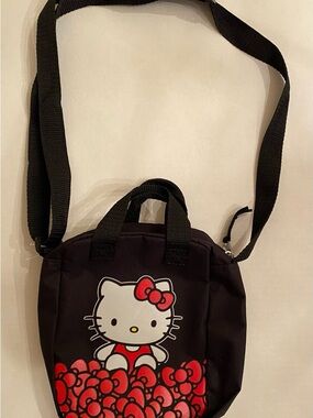 Hello Kitty Black and Pink Logo Tote